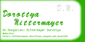 dorottya mittermayer business card